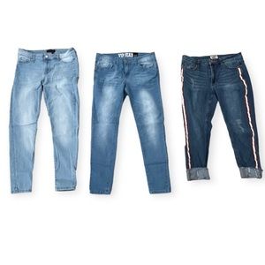 Celebrity Pink 3 Pairs of Jeans Bundle Size 9